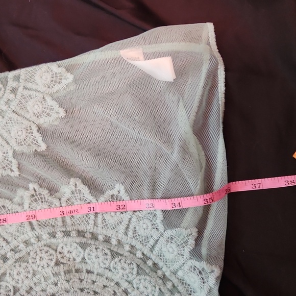 Rachel Zoe seafoam green sheer duster - Picture 8 of 9